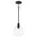 Babylon One Light Pendant in Black (16|11112CLBK)