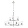 Corona Nine Light Chandelier in Satin Nickel (16|10206CLSN)