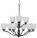 Stefan Nine Light Chandelier in Black (16|10066FTBK)