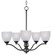 Stefan Five Light Chandelier in Black (16|10065FTBK)