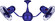 Vent-Bettina 42''Ceiling Fan in Blue (101|VB-BLUE-MTL)