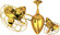 Ar Ruthiane 48''Ceiling Fan in Ouro (101|AR-GOLD-MTL)
