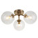 Novo Three Light Ceiling Mount (423|X81703AGCL)