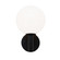 Cosmo One Light Wall Sconce in Black (423|S06001BKOP)