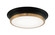 Jaxx One Light Ceiling Mount in Black / Aged Gold Brass (423|M11201BKAG)