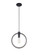 Odyssey One Light Pendant in Black (423|C78601BK)