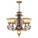 Villa Verona Six Light Chandelier in Hand Applied Verona Bronze w/ Aged Gold Leafs (107|8555-63)