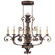 Seville Eight Light Chandelier in Palacial Bronze w/ Gildeds (107|8538-64)