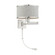 Swing Arm Wall Lamps One Light Swing Arm Wall Lamp in Brushed Nickel (107|60429-91)