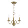 Windsor Three Light Mini Chandelier in Antique Brass (107|52163-01)