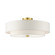 Meridian Five Light Semi Flush Mount in Satin Brass (107|52140-12)