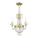 Valentina Three Light Mini Chandelier/Ceiling Mount in Hand Applied Winter Gold (107|51843-28)