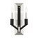 Beckett Two Light Wall Sconce in Brushed Nickel & Black (107|51162-91)