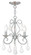 Donatella Three Light Mini Chandelier/Ceiling Mount in Brushed Nickel (107|50763-91)