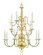 Williamsburgh 16 Light Chandelier in Polished Brass (107|5016-02)