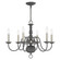 Williamsburgh Six Light Chandelier in Scandinavian Gray w/ Brushed Nickels (107|5006-76)