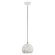 Chantilly One Light Pendant in White w/ Brushed Nickels (107|49541-03)