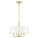 Meridian Four Light Chandelier in Satin Brass (107|49374-12)