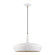 Banbury One Light Pendant in White w/Antique Brass (107|49353-03)