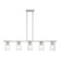 Clarion Five Light Linear Chandelier in Brushed Nickel (107|49275-91)