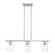Clarion Three Light Linear Chandelier in Brushed Nickel (107|49273-91)