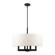 Cresthaven Four Light Chandelier in Black w/ Brushed Nickels (107|48786-04)