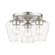 Willow Three Light Flush Mount in Brushed Nickel (107|46723-91)