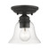 Moreland One Light Semi-Flush Mount in Black (107|46481-04)