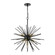 Tribeca Seven Light Chandelier in Shiny Black w/Polished Brass (107|46175-68)