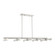 Acra Ten Light Linear Chandelier in Brushed Nickel (107|45918-91)