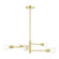 Bannister Five Light Chandelier in Satin Brass (107|45865-12)