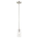 Zurich One Light Pendant in Brushed Nickel (107|45477-91)