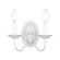 Home Basics Two Light Wall Sconce in White (107|4152-03)