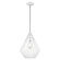 Linz One Light Mini Pendant in White w/ Brushed Nickels (107|41325-03)