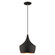 Waldorf One Light Mini Pendant in Black w/ Brushed Nickels (107|41186-04)