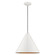 Dulce One Light Mini Pendant in Shiny White w/ Polished Chromes (107|41176-69)