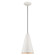 Dulce One Light Mini Pendant in Shiny White w/ Polished Chromes (107|41175-69)