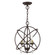 Aria Three Light Convertible Chandelier / Semi Flush in Bronze w/ Antique Brasss (107|40904-07)