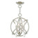 Aria Three Light Mini Chandelier/Ceiling Mount in Polished Nickel (107|40903-35)