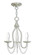 Alessia Three Light Mini Chandelier in Brushed Nickel (107|40793-91)