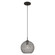 Cassandra One Light Mini Pendant in Black (107|40440-04)