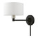 Swing Arm Wall Lamps One Light Swing Arm Wall Lamp in Black w/Brushed Nickel (107|40080-04)