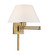 Swing Arm Wall Lamps One Light Swing Arm Wall Lamp in Antique Brass (107|40039-01)