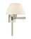 Swing Arm Wall Lamps One Light Swing Arm Wall Lamp in Brushed Nickel (107|40038-91)