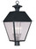 Mansfield Four Light Outdoor Post Lantern in Black (107|2173-04)