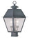 Mansfield Two Light Outdoor Post Lantern in Charcoal (107|2166-61)