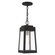Oslo One Light Outdoor Pendant in Black w/ Brushed Nickel (107|20854-04)