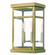 Hopewell Two Light Outdoor Wall Lantern in Antique Brass w/ Polished Chrome Stainless Steel (107|20702-01)