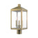 Nyack Three Light Outdoor Post Top Lantern in Antique Brass (107|20592-01)