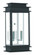 Princeton Two Light Outdoor Wall Lantern in Black w/ Polished Chrome Stainless Steel (107|2018-04)